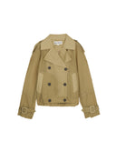 Double-Breasted Cropped Jacket