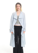 Pale blue drawstring sun jacket
