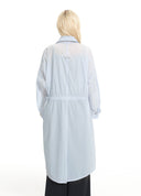 Pale blue drawstring sun jacket