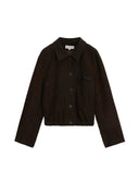 Suede-Effect Workwear Jacket