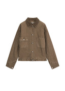 Cropped Utility Denim Jacket