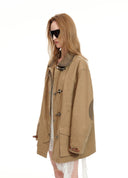 Corduroy Collar Canvas Coat