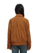 Letter Embroidered Knit Jacket