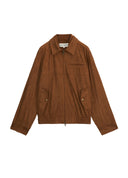 Letter Embroidered Knit Jacket