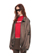 Cupro Stand Collar Jacket