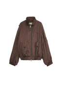 Cupro Stand Collar Jacket