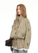 Cutwork Embroidered Utility Jacket
