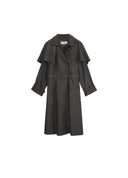 Detachable Cape Wool Trench Coat
