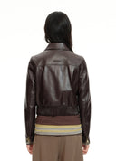 Vintage Burnished Leather Jacket