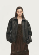 Distressed Oversized Jacket