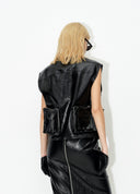 Black Glossy Utility Vest