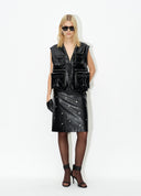 Black Glossy Utility Vest