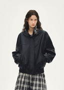 Reversible Check Cropped Jacket