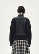 Reversible Check Cropped Jacket