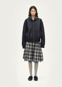 Reversible Check Cropped Jacket