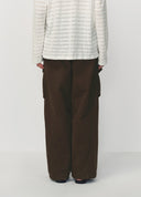 Brown Oversized Utility Cargo Pants