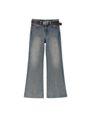Vintage-Wash Straight-Leg Supermodel Jeans