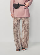 Camel Vintage Mixed Dye High Waist Denim Jeans