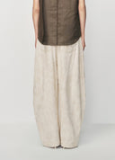 Off White Woven Belt Denim Jeans