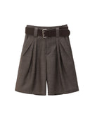 Vintage Brown Coffee Plaid Cropped Jodhpurs