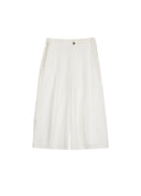 Fringed cropped tapered pants