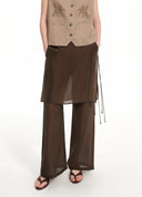 Sheer Tulle Skirt-Pants