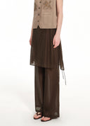 Sheer Tulle Skirt-Pants