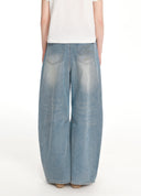 Beaded Distressed Loose Jeans