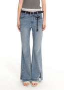 ICONS 903 Slit Flared Denim