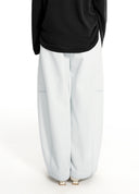 Distressed Balloon Denim Pants
