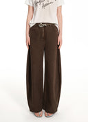 Magic Pony Brown Reversible Deconstructed Denim