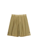 Pleated Drawstring Tapered Pants