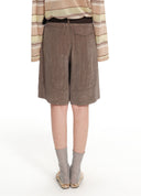 Draped Tailored Tapered Pants