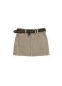 Vintage Washed Denim Mini Skirt