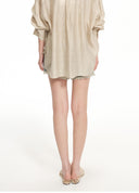 Frayed-Hem Denim Shorts