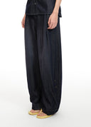 Embroidered Blue Washed Jeans