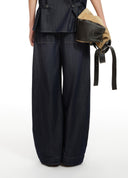 Embroidered Blue Washed Jeans