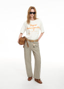 Panelled Washed Jeans