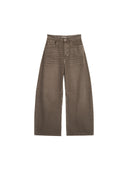 Charcoal Wide-Leg Jeans