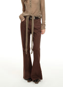 Dark Brown Flared Jeans