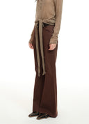 Dark Brown Flared Jeans