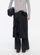 Ruffled Layered Trousers