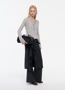 Ruffled Layered Trousers