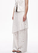 Artist 3D Embroidered Flap Pants