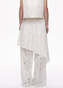 Artist 3D Embroidered Flap Pants