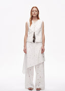 Artist 3D Embroidered Flap Pants