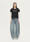 "902" Aqua Light-Blue Ultra-Long Scimitar Pants