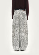 Leopard Curved-Leg Jeans