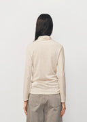 Deconstructed Irregular Neck Batwing Sleeve Top