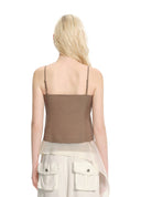 Asymmetric Ruffle Panel Camisole